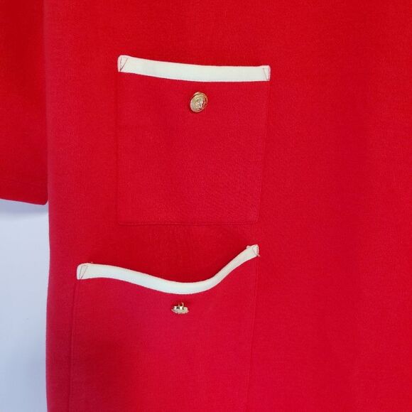 Tuckernuck Francoise Ponte Knit Mini Dress Red XL - Picture 5 of 10